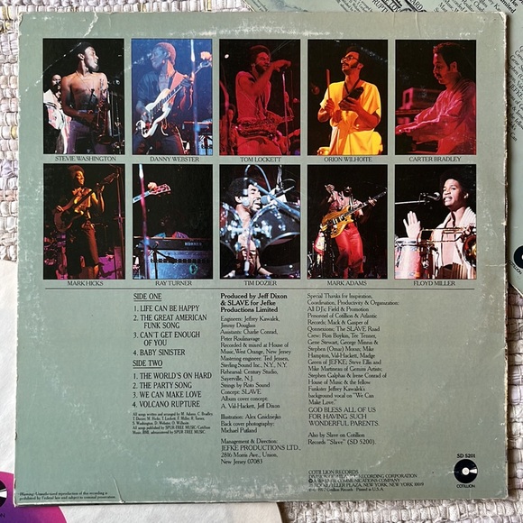 Slave - “The Hardness Of The World” Vinyl LP - Picture 2 of 5